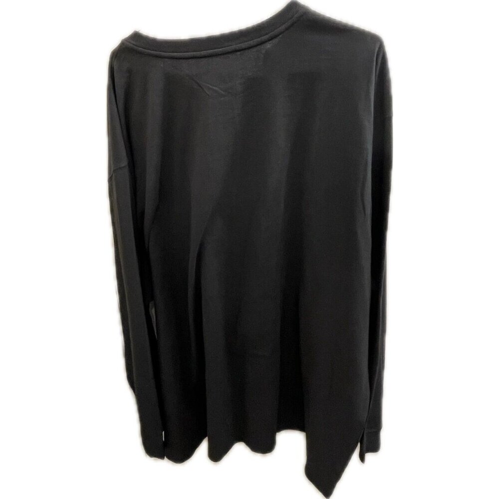 Carhartt Long Sleeve Henley Black 4x Shirt Model TK0128-M - Picture 2 of 10